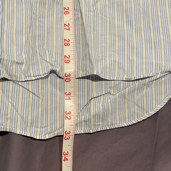 Thomas Pink French cuff shirt 16.5 blue / yellow stripe - Picture 6 of 10